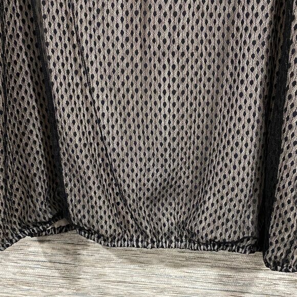 Cold water Creek Sheer Black Polka Dot Sleeveless Top Back Keyhole  Plus Size 22 - Picture 2 of 7